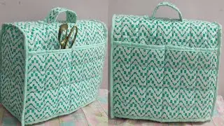 stitching machine cover😲 DIY  Sewing Machine Cover Making at Home #sewing​  #DIY​ #machinecover​