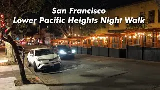 San Francisco Night Walking Tour [4K 3D Sound]