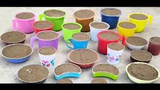 Satisfying ASMR Video | DIY How To Make Sand Cake Clay With ASMR Most Beautiful Colours Glass Sand