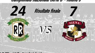 RUGBY ROMA 24 - Cus Siena 7