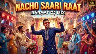 Nacho Saari Raat (DJ Mix) | Wedding DJ Remix Song | 4K Ultra HD Baraat Dance Video