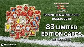 83 LIMITED EDITIONS!!! Panini FIFA World Cup Russia 2018 Adrenalyn XL - Mappenupdate Nr. 2