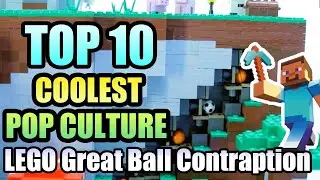 💗TOP 10 COOLEST POP CULTURE LEGO GBC (LEGO Great Ball Contraption) - super amazing ball machines!
