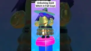Unlocking Gold Witch in Fall Guys 🤯 #fallguys #skills #shorts