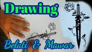 DRAWING : Tribal.... Belati & Mawar