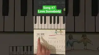 Learn Piano: Play a Song a Day 💕with Solfege! (Do Re Mi) Song7 Love Somebody #shorts #pianoshorts