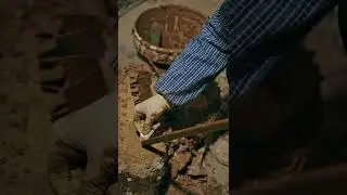 Katana clay tempered.Turns the soil to burn #katana #sword #quench #fidestisan