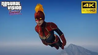 GTA 5 - Captain Marvel Mod (Gameplay) 4K