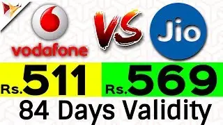 Vodafone's New Rs.511 And Rs.569 Plans Offers Upto 3GB Dats For 84 Days to Counter Reliance Jio
