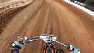 Professional Flat Track Racer Riding Bultaco Astro Vintage Bike