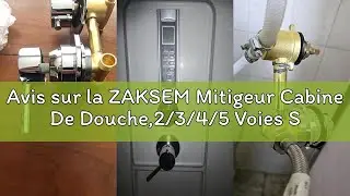 Avis sur la ZAKSEM Mitigeur Cabine De Douche,2/3/4/5 Voies Sortie D'eau Filetage/intubation,Entraxe