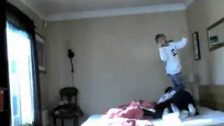 funny dance by three boys