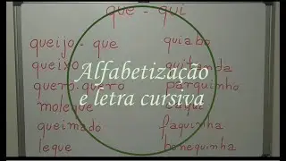 Alfabetização e letra cursiva 30º Vídeo