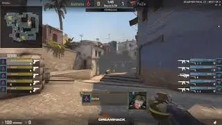 Astralis 200 IQ Nade vs FaZe Mirage DreamHack Masters Marseille 2018