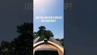 Is This the Smallest Log Flume Drop Ever? #shorts