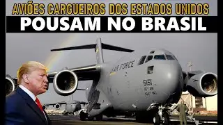 US MILITARY PLANES land in BRAZIL.