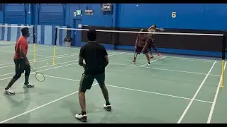 JERALD/JYOTHIS vs ANUKRISHNA/SIVANAGARAJU at ShuttlePro Badminton - Cambridge, ON 27Jun2025