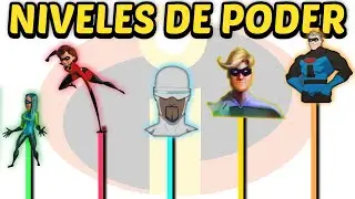 Niveles de Poder de los 32 SUPERS en Los Increibles | OnlyVoids