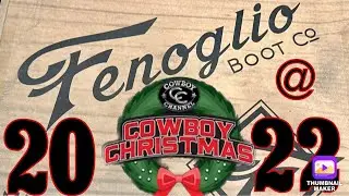Fenoglio boot company booth at cowboy Christmas