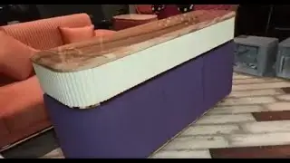 Modern Storage Console with Luster Marble | Luxury Furniture by Shabad Interiors
