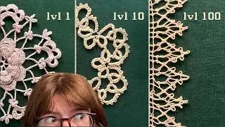 I tried lace making at 3 difficulty levels