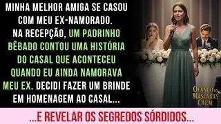 MINHA MELHOR AMIGA CASOU COM MEU EX. NA RECEPÇÃO DESCOBRI QUE ELES ME TRAIRAM...ENTÃO NO BRINDE...