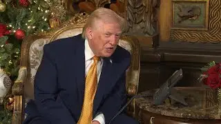 President Donald Trump speaks to Oklahoma child about Santa