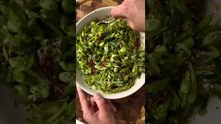 a salad dedicated to snap peas