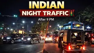 Indian Night Traffic | Busy Road Life at Night | City Drive Experience