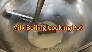 Large Capacity Boil Condensed Milk Thermal Oil Heating Tilting Planetary Cooking Mixer Machine