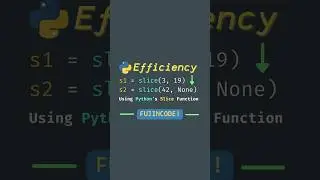Python's Slice Function | Efficiency #programming #coding #python