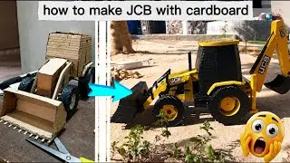 How to make JCB with cardboard {Mr craftsman}