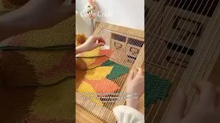 Satisfying Process of Making a Woven Cushion