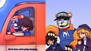 Glamrock Freddy Being A WHOLESOME Dad 4! (FNAF Security Breach Comic Dub Compilation)