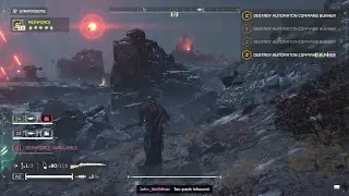 HELLDIVERS 2Fighting on Lesath