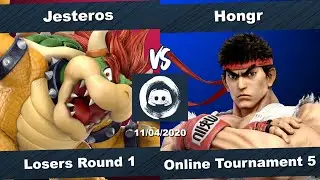 NNOTP5 - LR1 - Jesteros (Bowser, Game & Watch, Ike) vs Hongr (Ryu) - Smash Ultimate