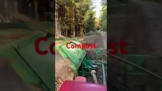 COMPOST TURNER AT WORK! #compost #turner #soil #farming #steyr #komposting #humus #diy #2024 #shorts