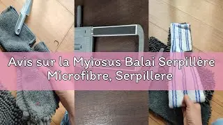 Avis sur la Myiosus Balai Serpill&egrave;re Microfibre, Serpillere Balai Plat Professionnel Rotatif &agrave; 360&deg;,