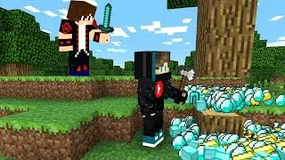 ماين كرافت : الصياد ضد الفريسة ولكن البلوكات تعطي شيء نادر !!؟ مع اوكا 🔥😱