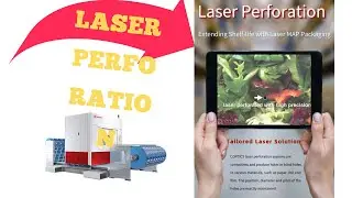 laser microperforation machine for modified atmosphere film, on flexible packaging industry