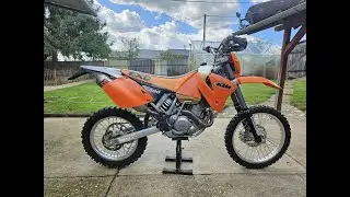 Ktm Exc 400 01 Akrapovic System cold start
