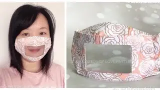 #SSOLSMILEMASKS | How to make a mask with a clear window ｜如何自制透明口罩