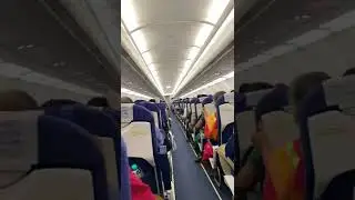 #turbulence  #travel Impact of bad weather outside ⛈🌬💨⛈