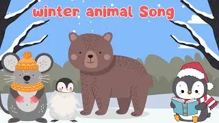 Winter Animals Rhymes for Kids | Fun and Cute Animal Songs for Children | Polar Bears, Penguins