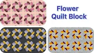 FLOWER Power Unleashed in This Easy Quilt Block Tutorial! For Beginners!
