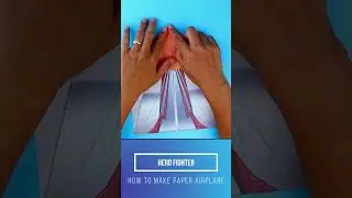 How to make paper airplane - MODEL HERO FIGHTER #shorts