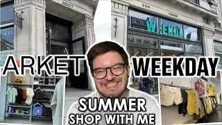 ARKET AND WEEKDAY SHOP WITH ME FOR SUMMER | men's fashion | London shopping