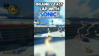 INSANELY FAST Lap With SONIC! #mariokart #mariokart8deluxe #sonic #sonicthehedgehog #mods