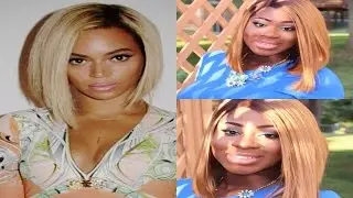 HOW TO CUT A BEYONCE INSPIRED BOB - using BISA wig