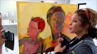 How to paint with a Pallette knife by Leonie.e.Brown ARTist for lifeartschool.co.za